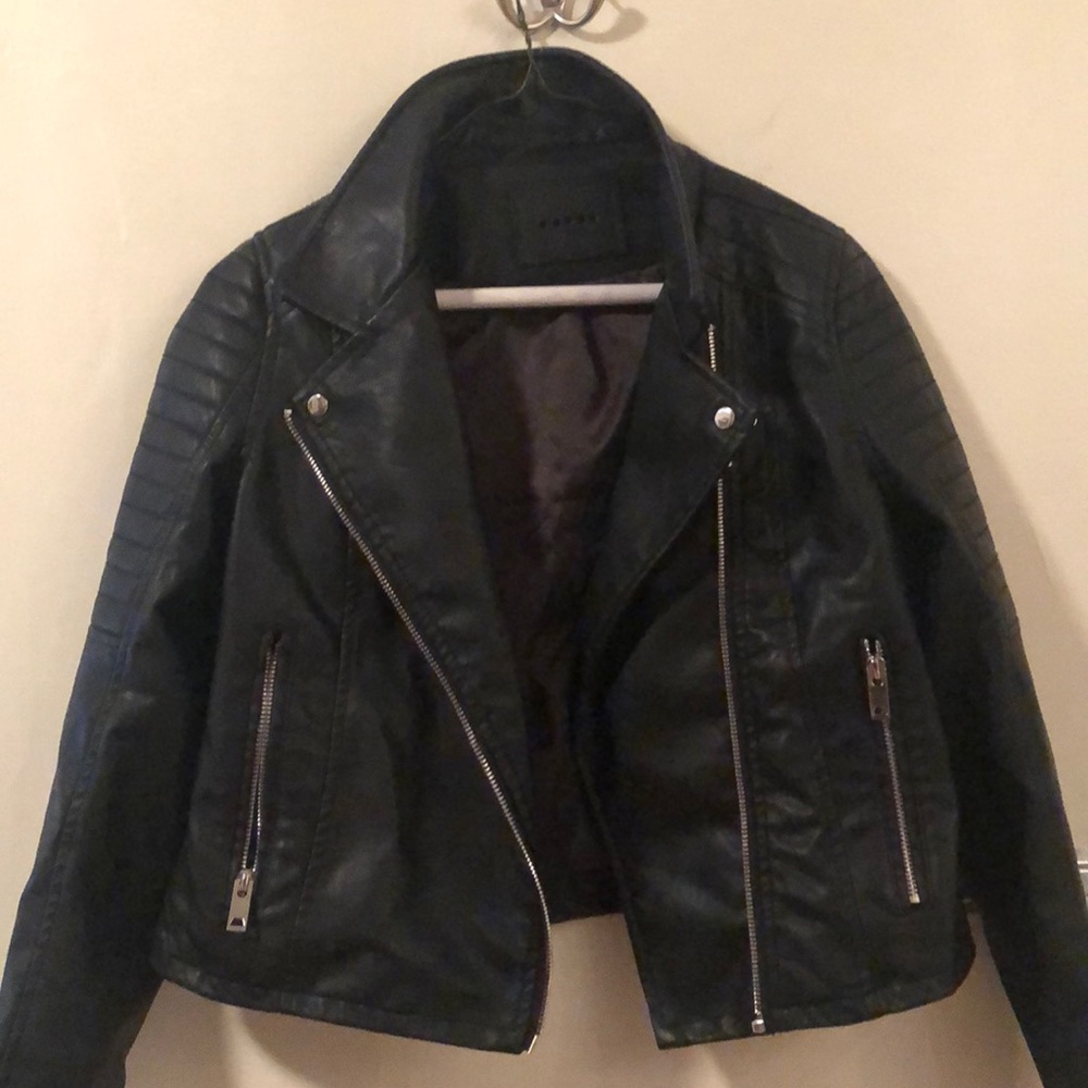 Blank NYC “leather” jacket (Kids XL) Womens XS